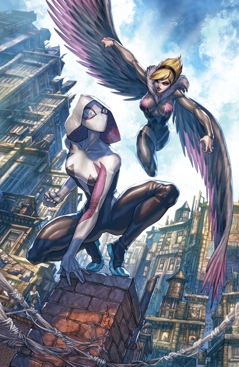 SPIDER-GWEN: SHADOW CLONES #5 (ALAN QUAH EXCLUSIVE TRADE/VIRGIN VARIANT SET)