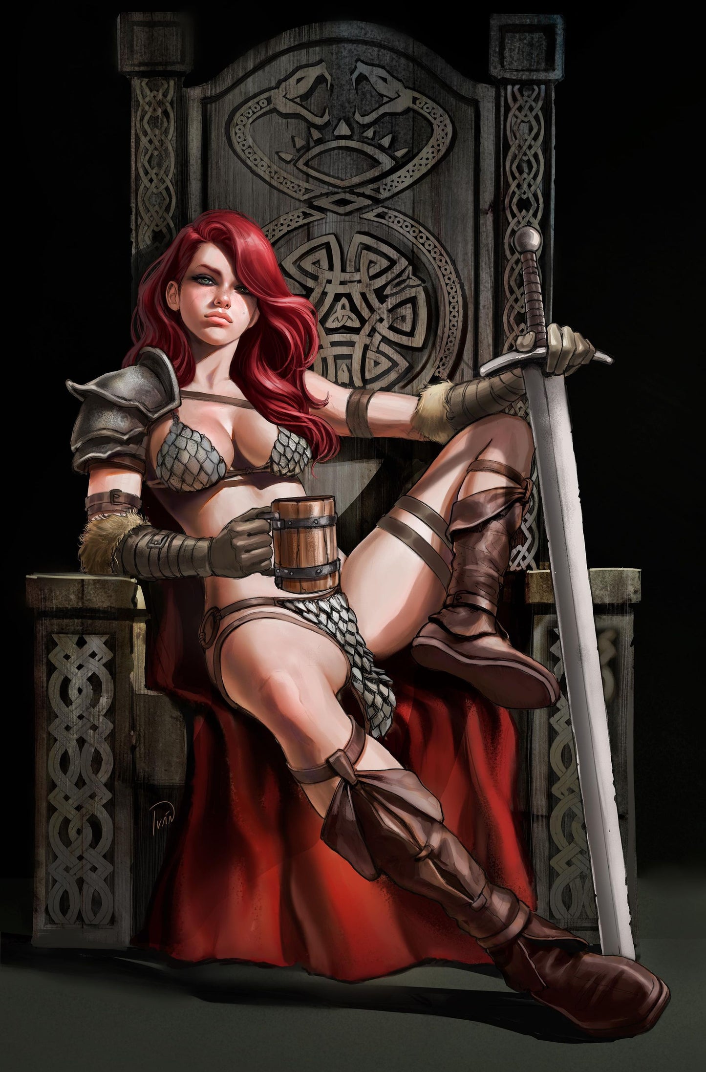 RED SONJA: EMPIRE OF THE DAMNED #1 (IVAN TALAVERA EXCLUSIVE VIRGIN VARIANT A & B SET)