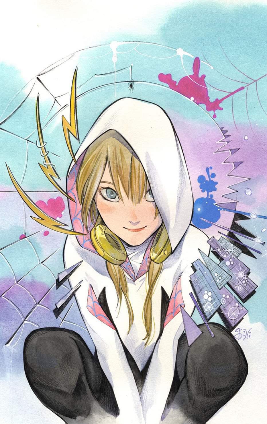 SPIDER-GWEN: GHOST SPIDER #1 (PEACH MOMOKO EXCLUSIVE VIRGIN VARIANT) COMIC BOOK