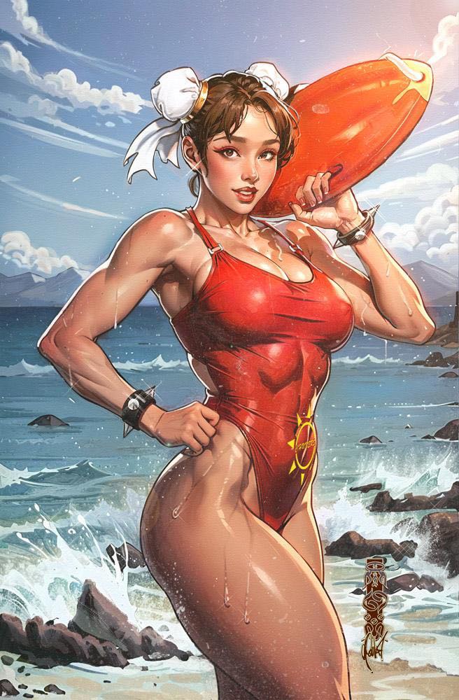 STREET FIGHTER 2024 SWIMSUIT ISSUE #1 (CEDRIC POULAT EXCLUSIVE VIRGIN VARIANT B)(2024) COMIC BOOK