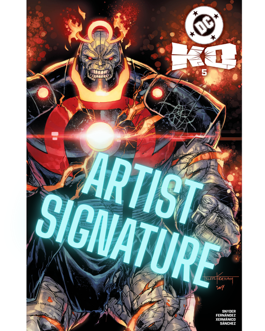 DC K.O #5, ARTIST SIGNATURE TYLER KIRKHAM SPOT FOIL TRADE