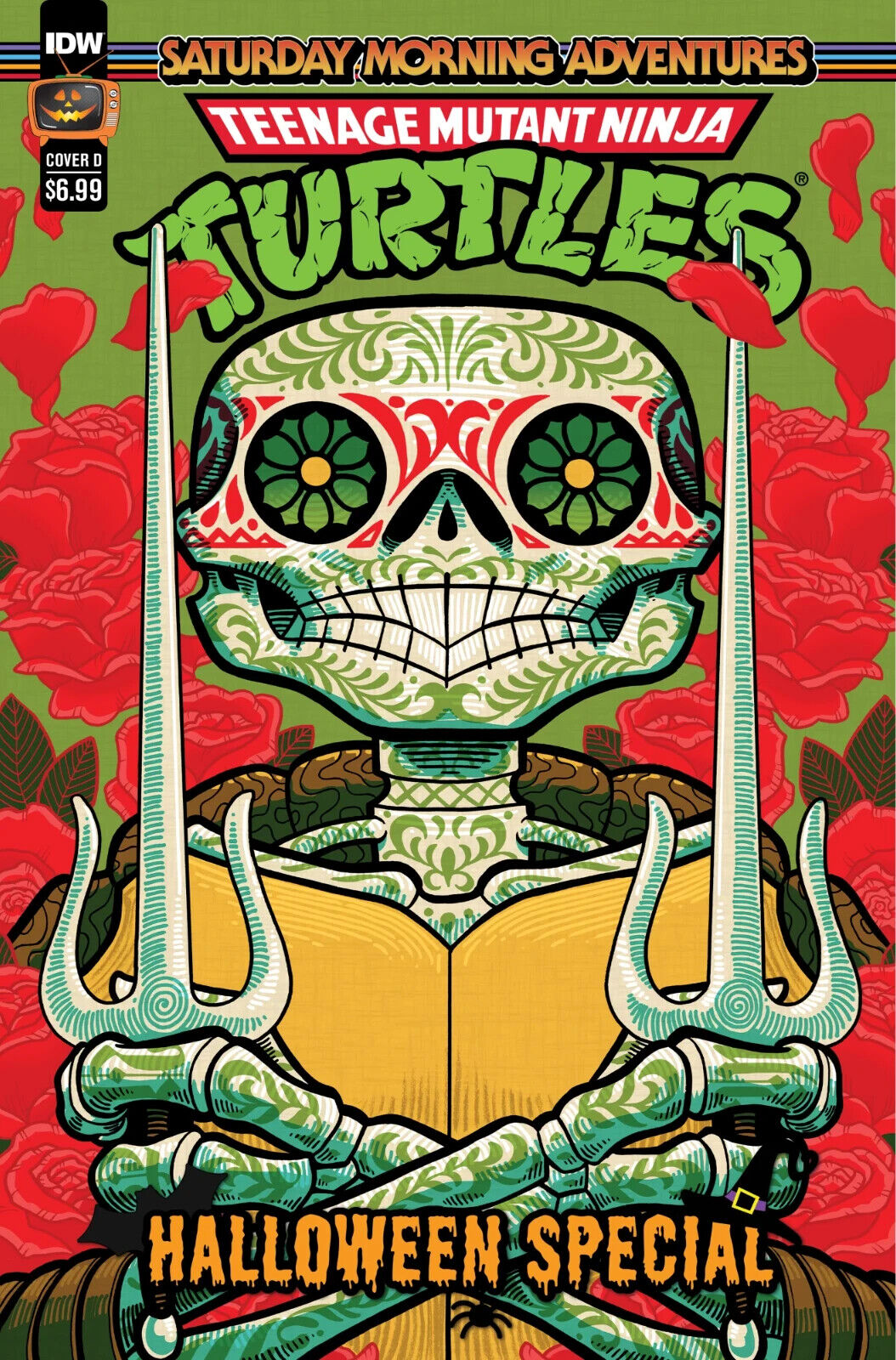 TEENAGE MUTANT NINJA TURTLES DIA DE LOS MUERTOS VARIANT COMIC BOOK SET ~ IDW