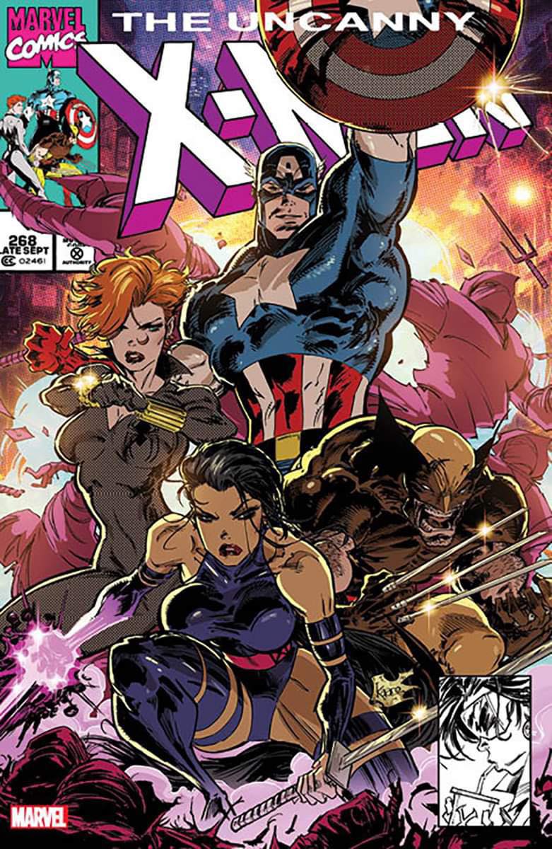 UNCANNY X-MEN #268 FACSIMILE EDITION (KAARE ANDREWS EXCLUSIVE TRADE/VIRGIN VARIANT SET)