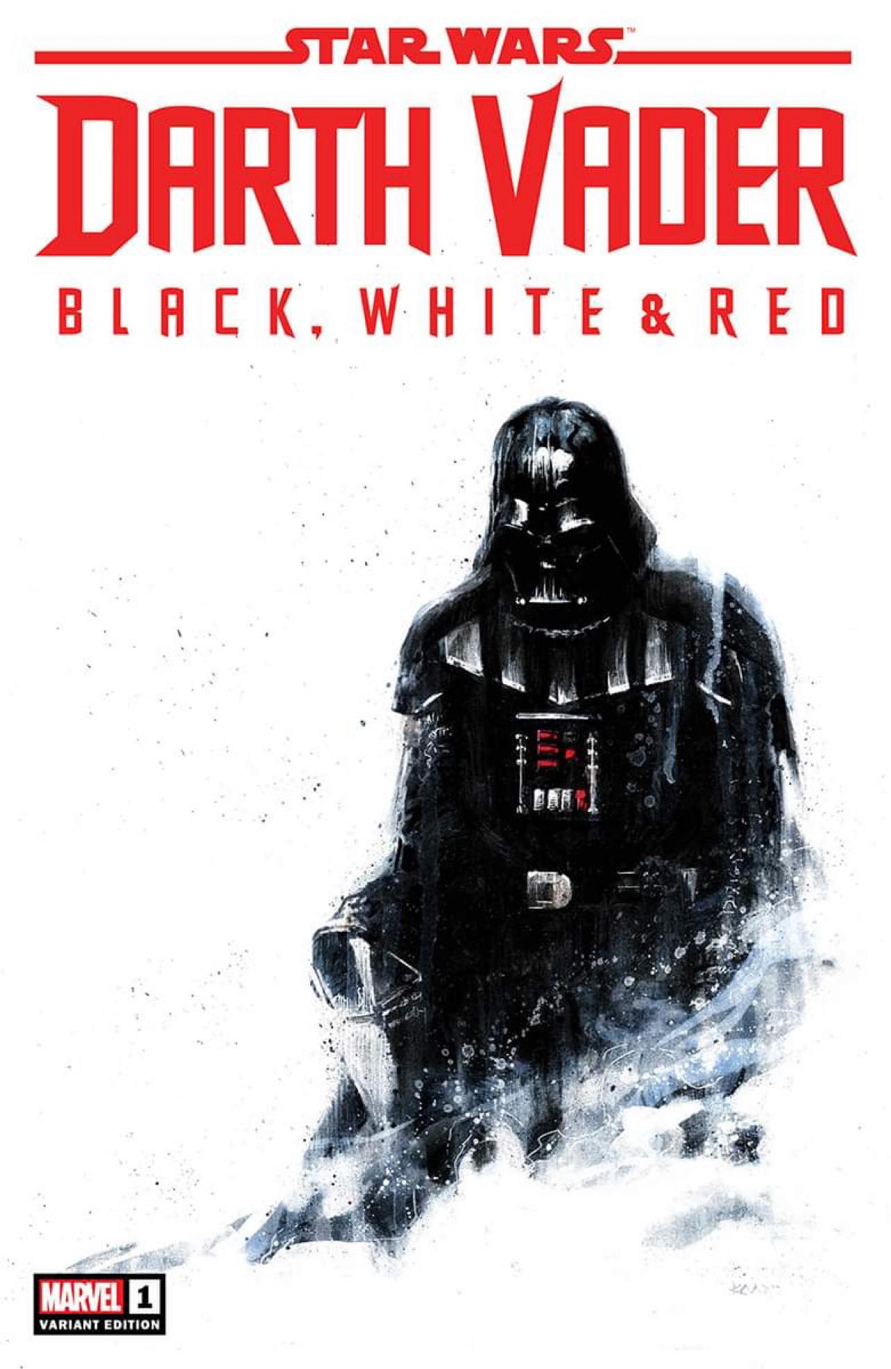 STAR WARS ~ DARTH VADER: BLACK, WHITE & RED #1 (KAARE ANDREWS EXCLUSIVE TRADE/VIRGIN VARIANT SET)