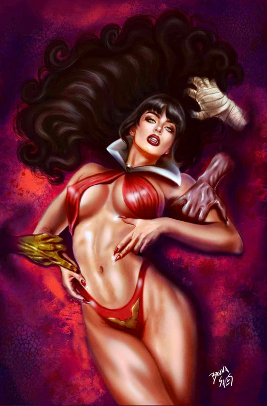 VAMPIRELLA/DRACULA: RAGE #5 (BRUNA SALES EXCLUSIVE VIRGIN VARIANT A) COMIC BOOK ~ Dynamite