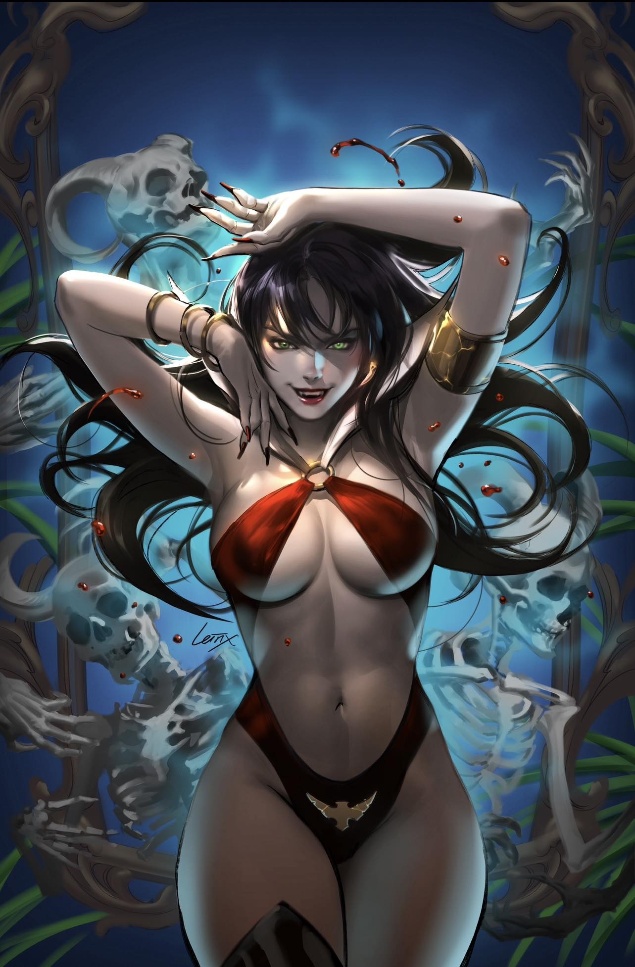 VAMPIRELLA #666 (LEIRIX LI EXCLUSIVE A & B VARIANT SET) ~ Dynamite