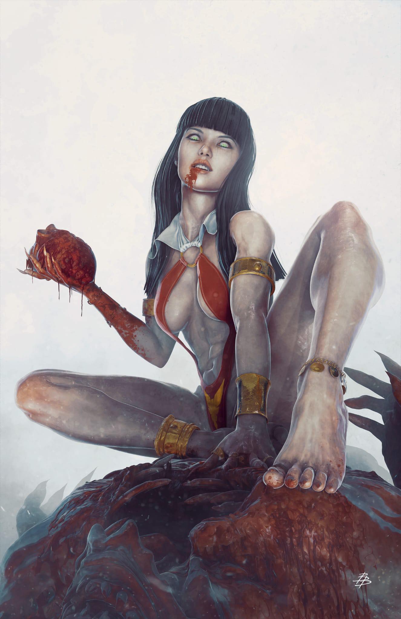 VAMPIRELLA: DARK REFLECTIONS #1 (BJORN BARENDS EXCLUSIVE VIRGIN VARIANT A) ~ Dynamite