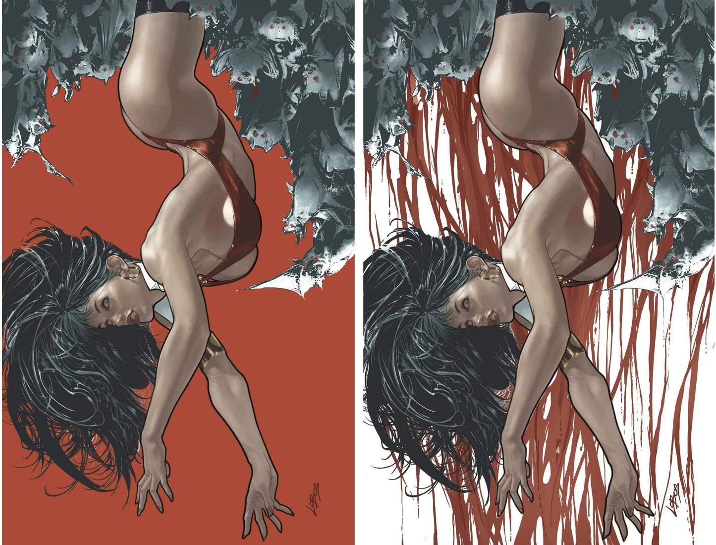 VAMPIRELLA/DRACULA: RAGE #6 (LOBOS EXCLUSIVE VIRGIN VARIANT A & B SET) ~ Dynamite