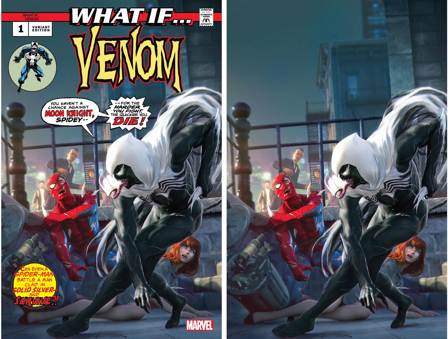 WHAT IF...? VENOM #1 (TIAGO DA SILVA EXCLUSIVE TRADE/VIRGIN VARIANT SET) ~ Marvel