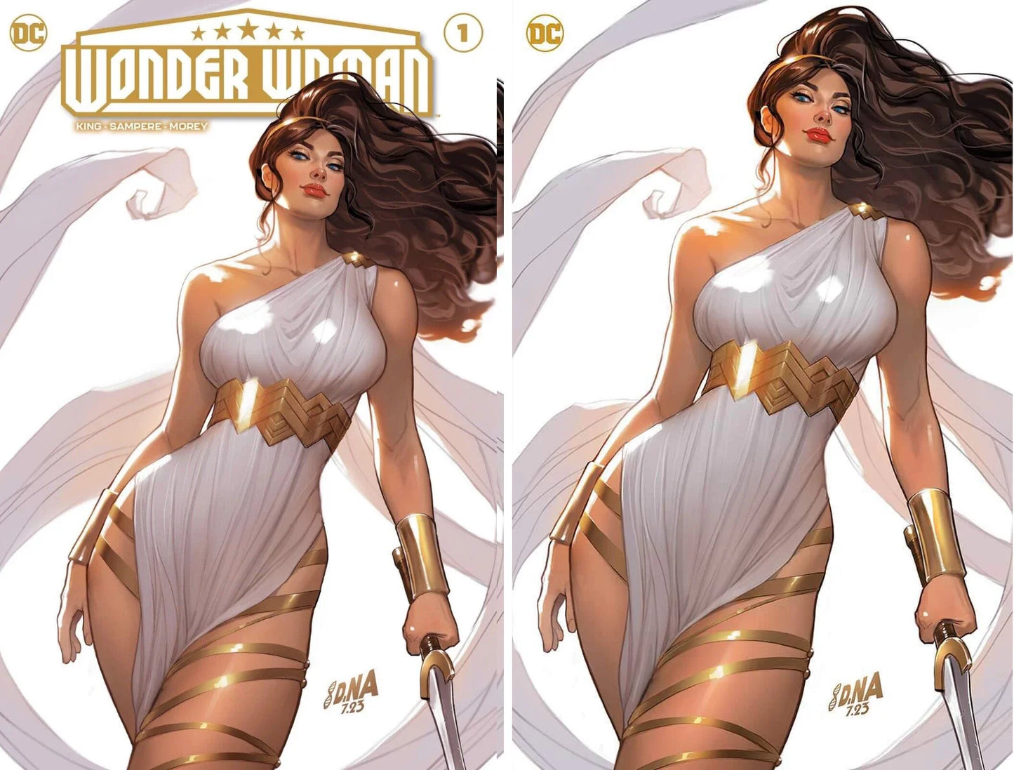 WONDER WOMAN #1 (DAVID NAKAYAMA EXCLUSIVE TRADE/VIRGIN VARIANT SET)(2023)